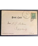 Rare  Post Card 1907 One Cent Stamp Franklin Stamp [e-03] - $183.98 MXN