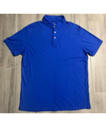 Tommy Bahama Blue Polo T-Shirt Mens Island Modern Fit Salt Water Heals B... - £22.79 GBP