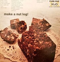 1966 Pure Pak Milk Ex Cell O Nut Log Dessert Advertisement Dairy DWLL9 - $24.99
