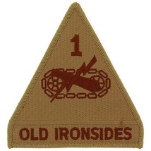 EagleEmblems PM0537 Patch-Army,001ST ARM.DIV. (Desert) (3.75&#39;&#39;) - £8.36 GBP