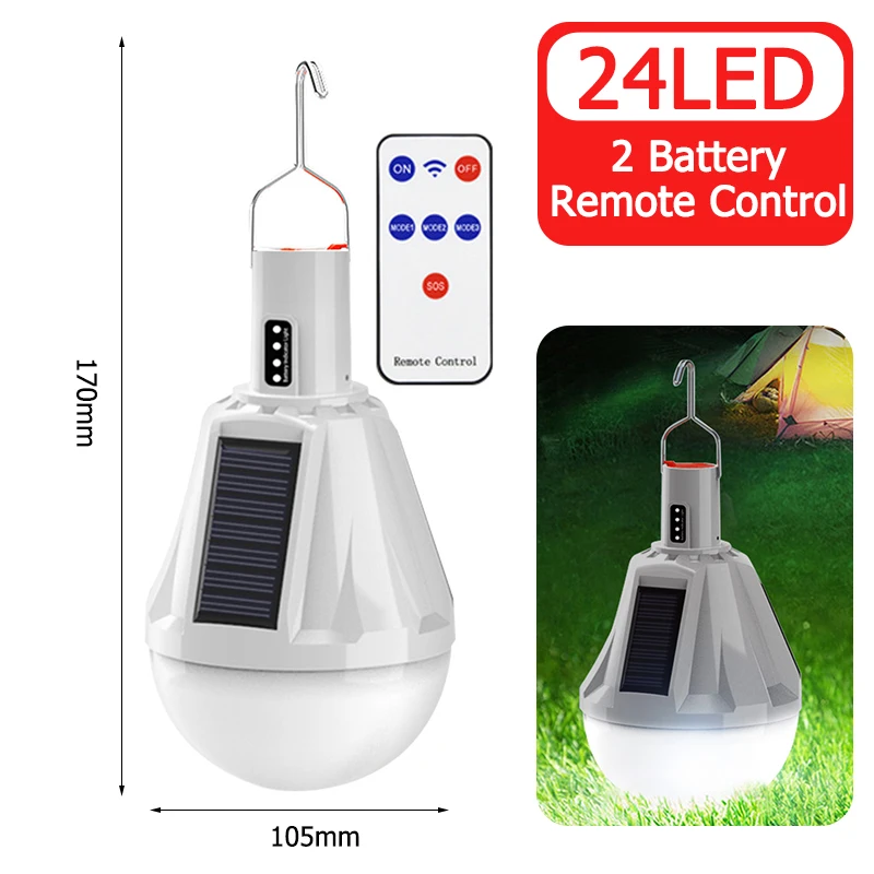 Solar LED Portable Lantern Multifunctional with Hook Decorative Hanging Lights D - £44.11 GBP