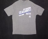 NFL Seattle Seahawks NFC Champions 2 In A Row Gray T Shirt Mens Extra Large - $19.79
