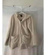 Wild Fable™ Women&#39;s Faux Fur Hooded Coat - Ivory Size L - NWT - £7.78 GBP
