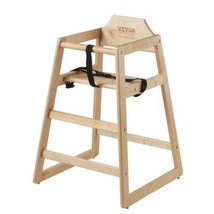 Wooden High Chair for Babies &amp; Toddlers, Double Solid Wood Feeding Chair, Eat &amp;  - $68.88