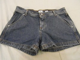 Womens Calvin Klein Jean Carpenter Shorts Medium Wash Denim Short Size 9 110437 - £15.92 GBP