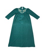 Vanity Fair Womens Green Full-Length Robe Size S Long Sleeves Floral Col... - £14.02 GBP