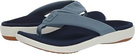Spenco women&#39;s Yuni Mod Floral Orthotic Arch Support Flip Flop Blue size... - $33.73