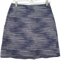 Jones New York Signature Mini Skirt Womens 4 Blue Navy White Classic A-L... - £4.83 GBP