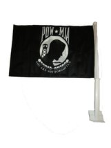 POW MIA You Are Not Forgotten 12&quot; x 18&quot; 12x18 Car Flag Double Sided 2 Sided Hous - £11.62 GBP