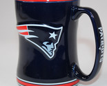 New England Patriots Coffee Mug Embossed Logo 2016 Officially NFL Licens... - $13.08