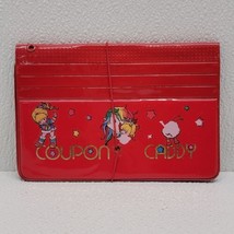 Vintage Red Coupon Caddy Rainbow Brite Stickers - $50.83