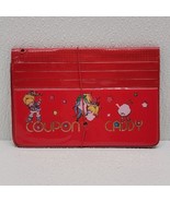 Vintage Red Coupon Caddy Rainbow Brite Stickers - £39.98 GBP