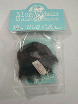 Vintage Mini World Full Cap Doll Wig &#39;Senji&#39; Black 6-7 Spiky  - £10.24 GBP