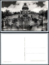 SPAIN RPPC Photo Postcard - Barcelona, Parque De La Ciudadela Cascada S18 - £2.21 GBP