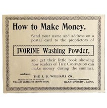 Ivorine Washing Powder 1894 Advertisement Victorian Soap Make Money ADBN1zz - £11.95 GBP