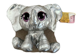 Gund P.Lushes Pets Ella Elephant Platinum Stuffed Animal Silver Designer Plush - £13.15 GBP