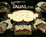 Multi Vista Greetings From Dallas Texas Tx 1907 DB Cartolina Smith &amp; Lam... - $20.43