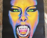Rare Scandecor Blacklight Poster Devil Woman Black Female Vampire Monster - $197.99