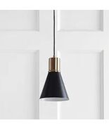 JONATHAN Y  Apollo 6&quot; Pendant Light LED Black/Gold  Dimmable Adjustable - $217.04 MXN