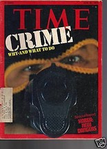 Time Magazine Crime Why and What To Do June 30, 1975 - £15.81 GBP