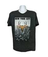 Spiderman Logo NYC Skyscrapers Marvel Graphic T-Shirt Size Large Short S... - £14.86 GBP
