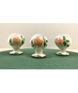 Lot Of 3 Franciscan Desert Rose Clam Shell Candle Holder / Egg  Cups  3.5&quot; - £21.75 GBP