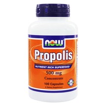 NOW Foods Propolis 500 mg., 100 Capsules - £10.87 GBP