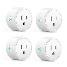 Smart Plug 4 Pack Bluetooth Wi Fi Smart Outlet for Smart Home Remote Con... - £33.19 GBP