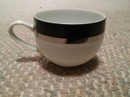 000 Mikasa Pivotal Ben Seibel Coffee Tea Cups Black Silve White - £4.74 GBP
