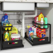 REALINN Under Sink Organizer and Storage, 2 Pack Pull Out - £58.91 GBP