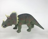 Toys R Us Maidenhead TRICERATOPS Dinosaur Large Rubber Figure Toy 17&quot; Long - £17.67 GBP