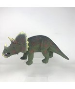 Toys R Us Maidenhead TRICERATOPS Dinosaur Large Rubber Figure Toy 17&quot; Long - £17.02 GBP