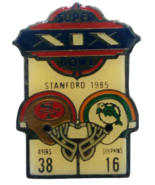 Vintage Starline Super Bowl 19 XIX Pin Stanford 1985 49ers 38 Dolphins 16 - $239.79 MXN