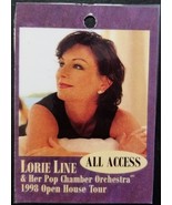 LORIE LINE -1998 OPEN HOUSE TOUR - ORIGINAL TOUR CONCERT LAMINATE BACKST... - €17,11 EUR