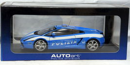 Diecast Car 1/18 scale AUTOart &quot;Lamborghini Gallardo Police Car&quot; 2004 #7... - $145.00