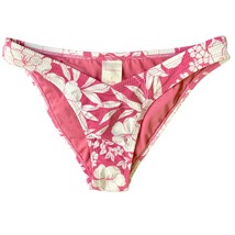 Xhilaration Juniors Pink White Floral High Leg Scoop Waist Bottom Suit S... - £9.37 GBP