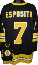 Phil Esposito unsigned Black TB Custom Stitched Pro Style Hockey Jersey XL - £38.42 GBP