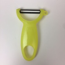 Kuhn Rikon Potato Vegetable Peeler Parer Yellow 4.5” Metal Blade Swiss Made - $9.89