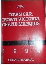 1994 Ford Crown Victoria Grand Marquis Lincoln Town Car Service Shop Man... - $80.53