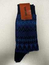 NWT AUTHENTIC MISSONI Mens Cotton Blend Socks MADE IN ITALY Large - $820.19 MXN