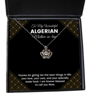 Algerian Mother-in-Law Necklace Gifts - To My Wonderful Mother-in-law - Crown  - £39.11 GBP