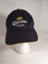 Corona Extra Beer Baseball Hat Cap Strapback Navy Blue Yellow Beach Unisex - £11.80 GBP
