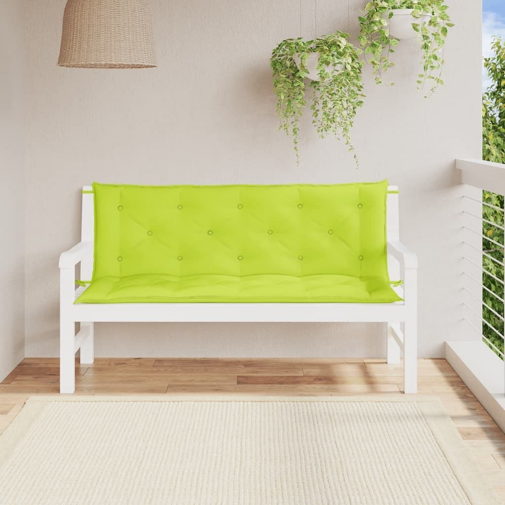 vidaXL Garden Bench Cushion Set of 2 Bright green - $71.06
