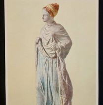 1927 Clay Woman Statuette From Tanagra Lithograph Art Print Greece BC - $37.50