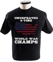 2 Time World War Champs America World War Champs Veteran Day Veteran American Fl - $16.95+