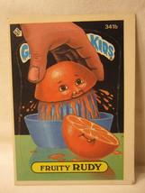 1987 Garbage Pail Kids trading card #3341b: Fruity Rudy / Off-Center - $10.00