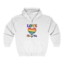 love always wins Unisex Heavy Blend™ Full Zip Hooded Sweatshirt men women - $47.86+