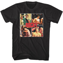 Rocky Many Moods of Balboa Men&#39;s T Shirt Boxing Movie Montage - £22.26 GBP+