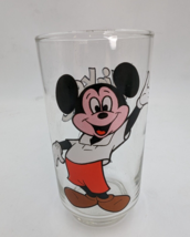 Vtg 1980s Disney Mickey Mouse Club Juice Glasses Clear Drinking Glass - £6.86 GBP