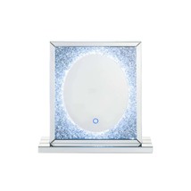 Noralie Accent 22&quot;x23&quot; Mirror w/Led, Mirrored &amp; Faux Diamonds - $209.00